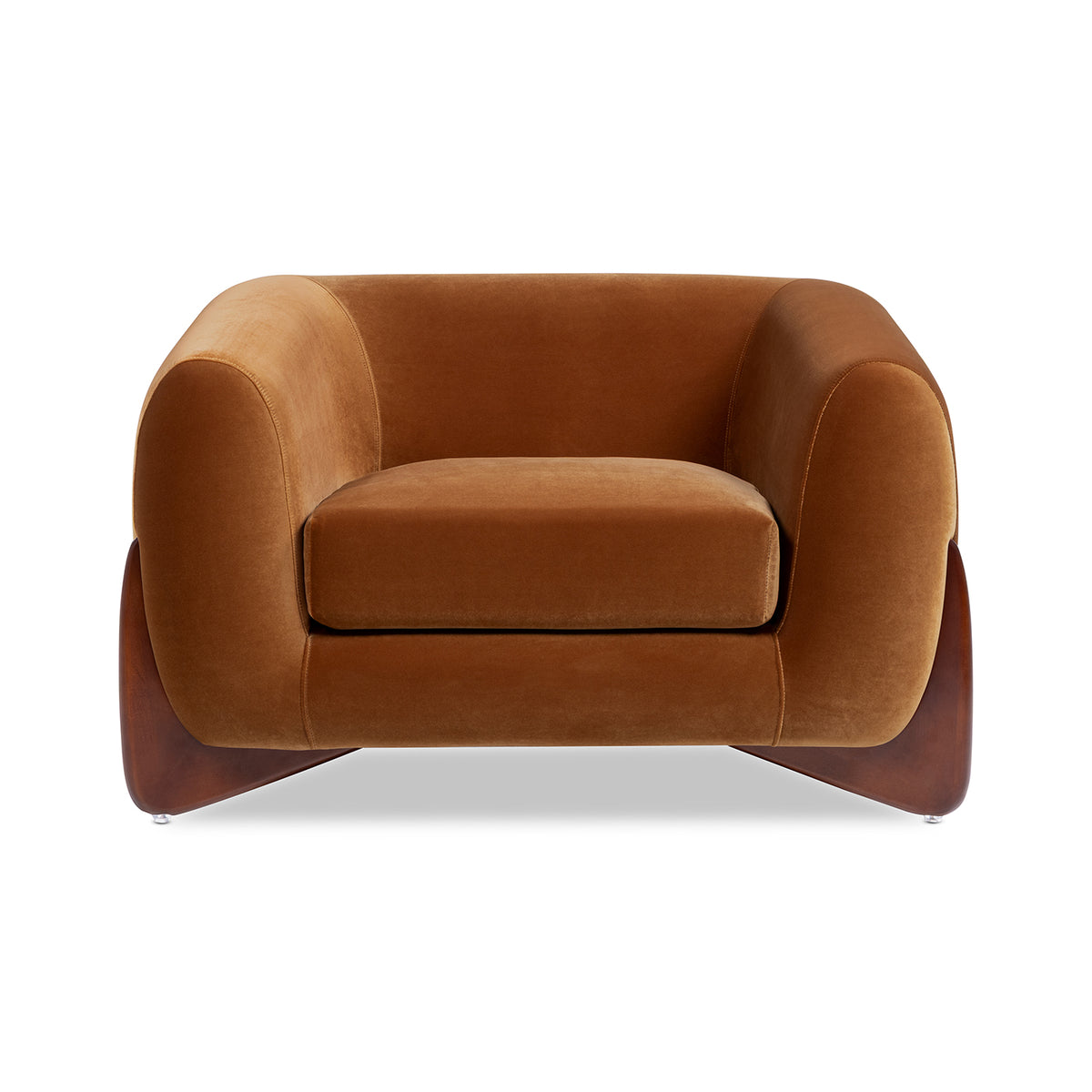 Alpine 44" Sherpa Arm Chair, Burnt