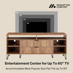 Dumbo 63" Fluted TV Stand in Golden