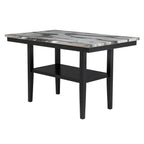 60" Counter Dining Table with Storage Bottom Shelf