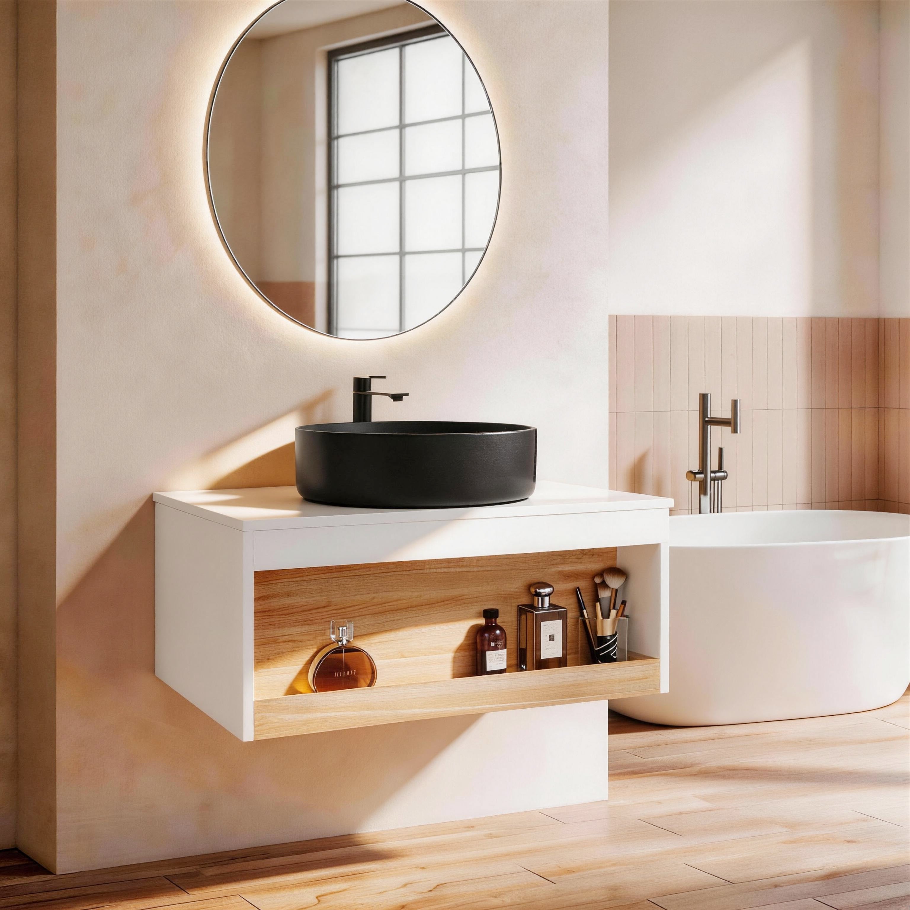 30" Floating Bathroom Vanity with Matte Finish