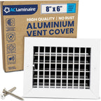 AC Register Vent Cover 8X6 Inch - Adjustable Aluminum HVAC Grille