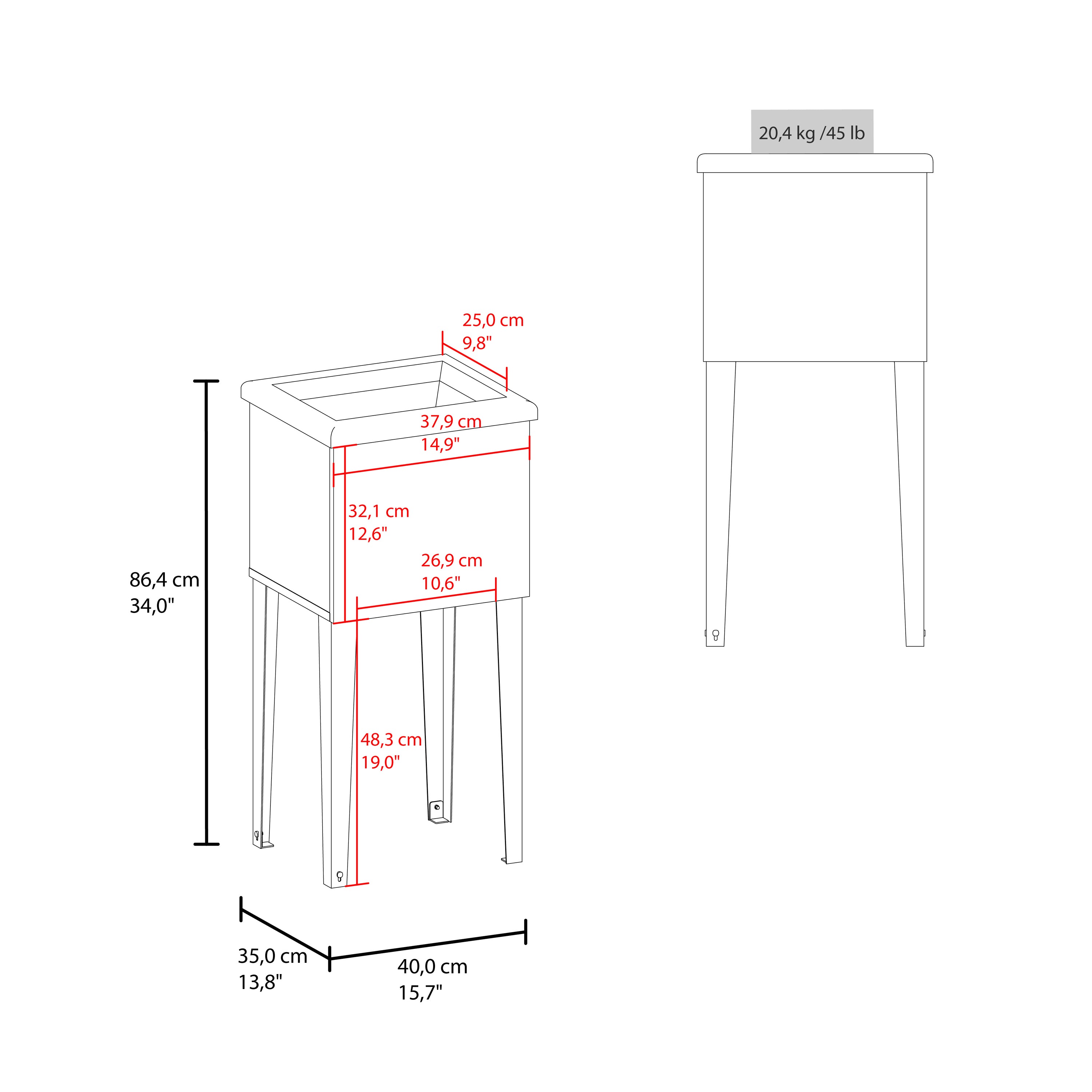 Katy Compact Utility Sink with Metal Legs for Laundry Room