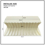 35.43 Inch Square Coffee Table