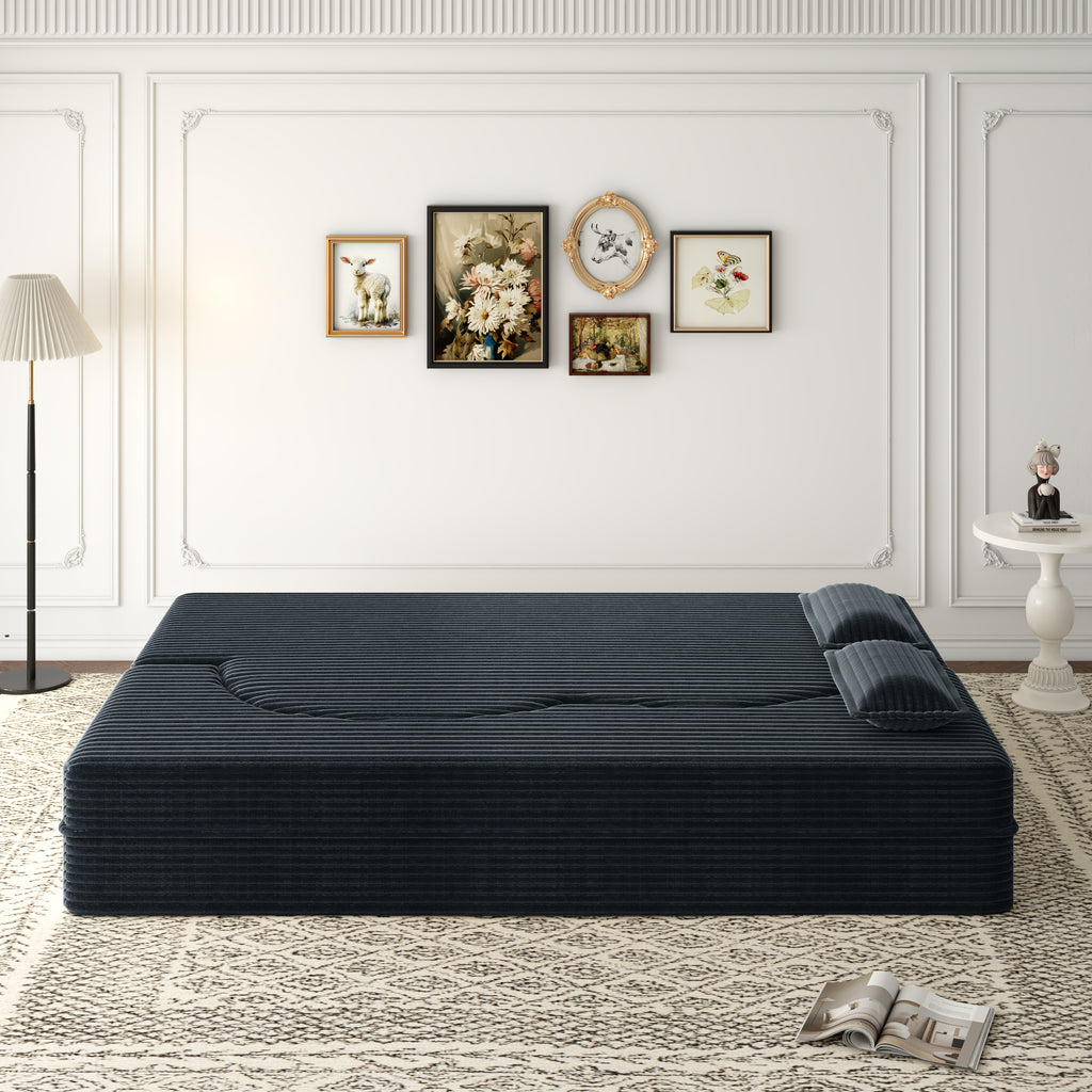Modern Floor Sofa Bed with Pillows