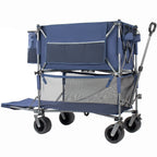 55" Heavy Duty Double-Layer Wagon with Brakes
