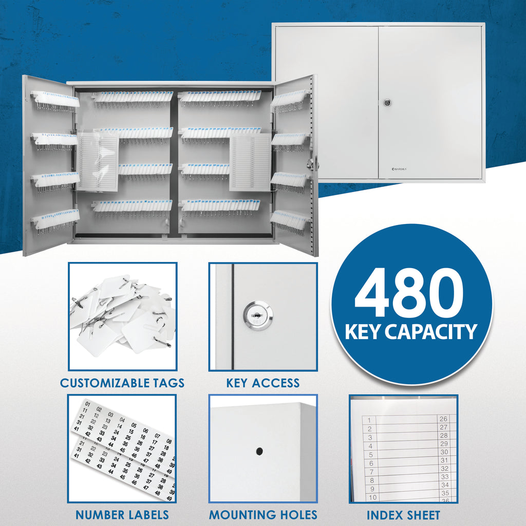 480 Keys Key Cabinet With Key Lock