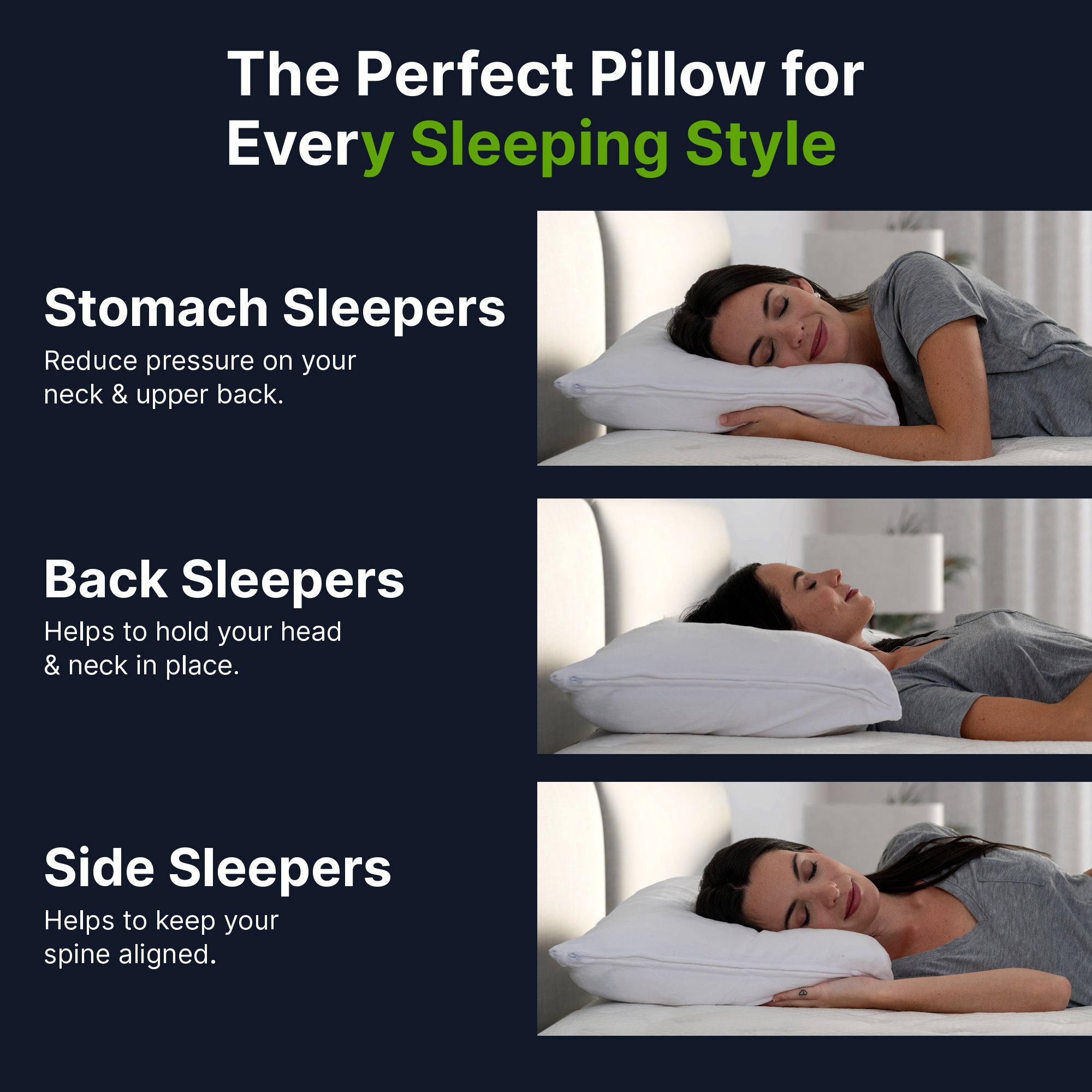 GhostPillow - Faux Down Comfort Pillow