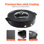 Hot Pot with Grill 1800W 2-in-1 Electric Smokeless Grill