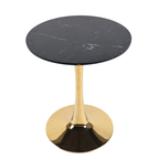 Black Marble Tulip Dining Table for 2-4 People