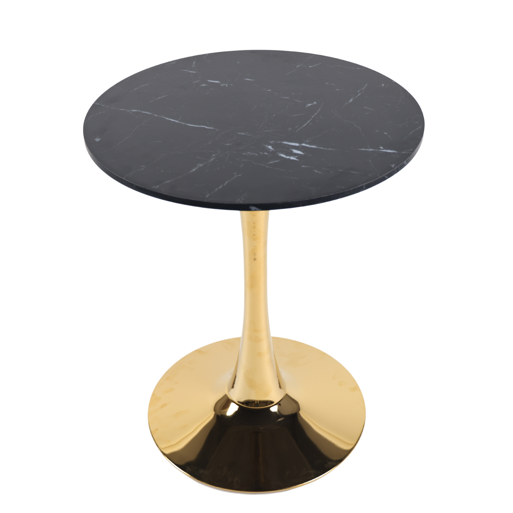Black Marble Tulip Dining Table for 2-4 People