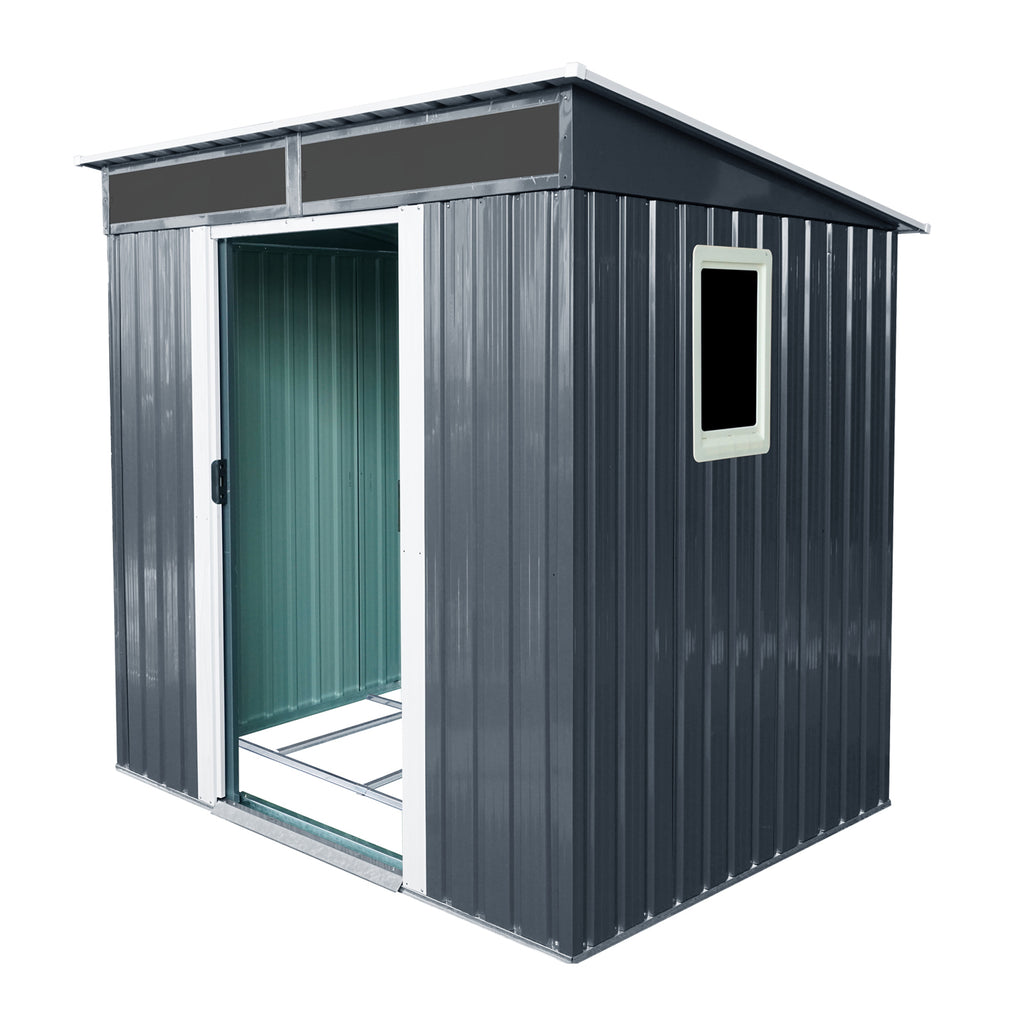 6ft x 5ft Outdoor Metal Storage Shed with Window