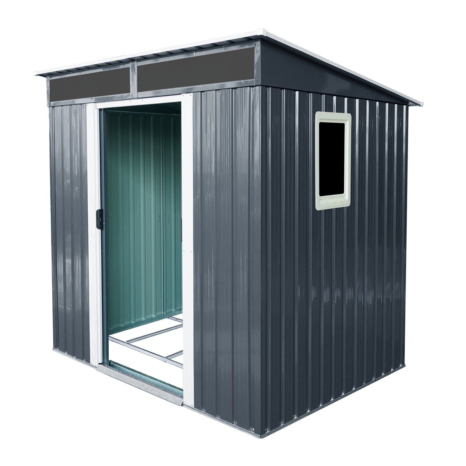 6ft x 5ft Outdoor Metal Storage Shed with Window