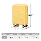 20 Inch ABS Hard Shell Travel Checked Luggage