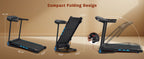 3.5HP Hydraulic Foldable Treadmill with Incline