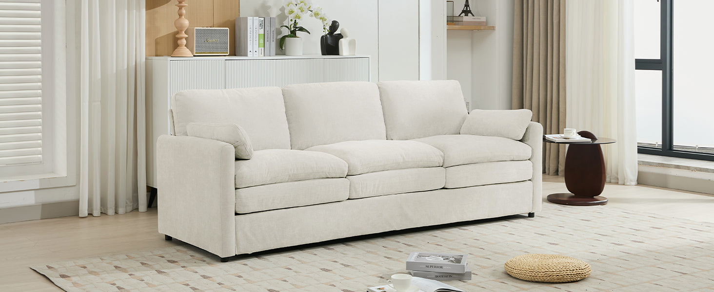 89" Cozy Upholstered 3-Seater Sofa