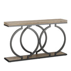 Industrial Console Table - 55" Long Entryway Sofa Table