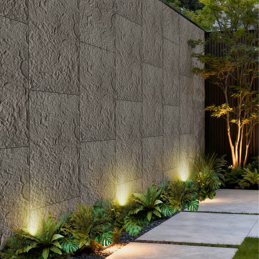 3D Faux Stone Wall Panels - 6 PCS PU Wainscoting Panel