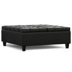 Harrison 40 Inch Wide Large Square Coffee Table Storage Ottoman