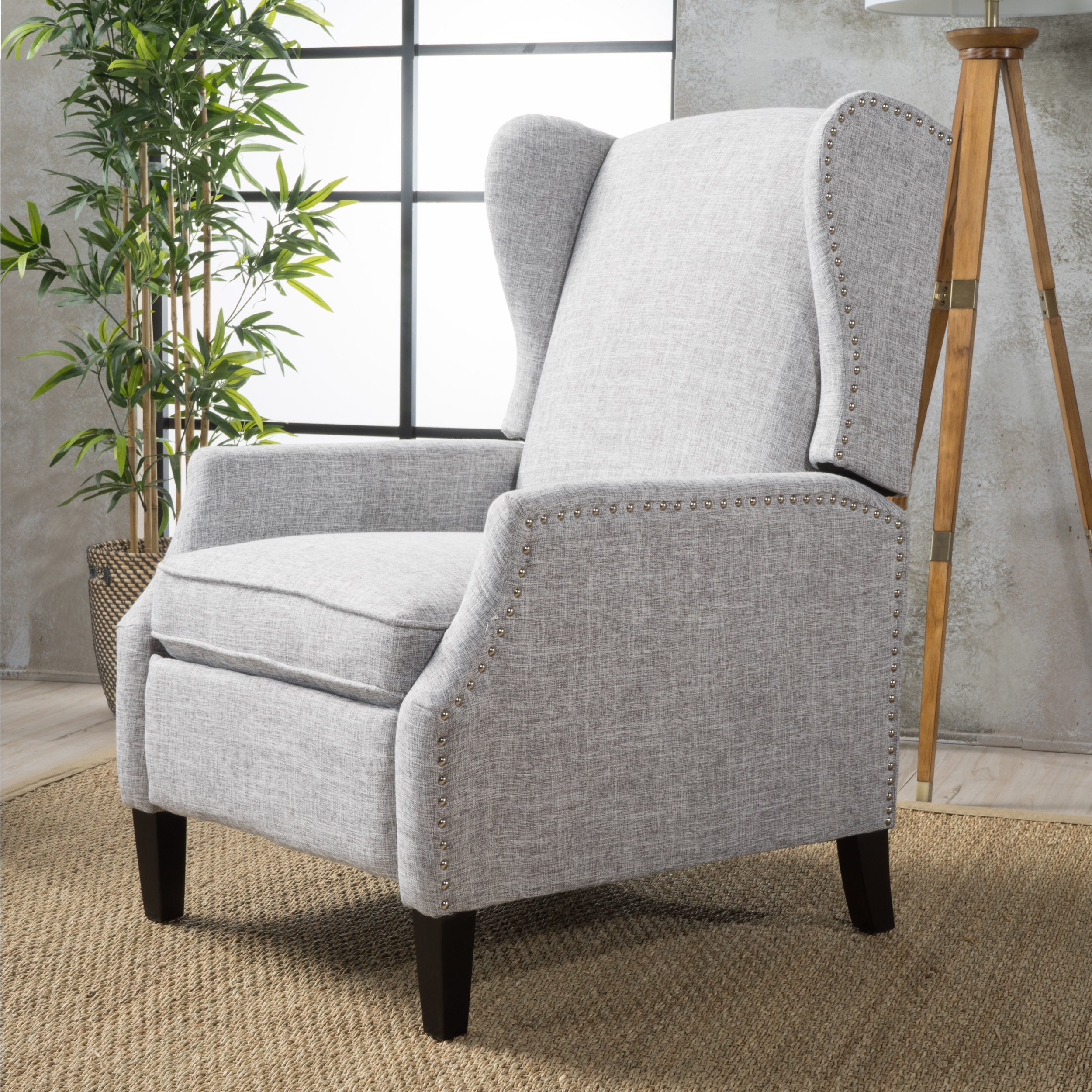Modern Fabric Pushback Recliner Chair