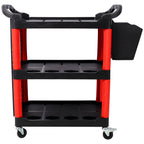 3 Tier Rolling Auto Detail Cart