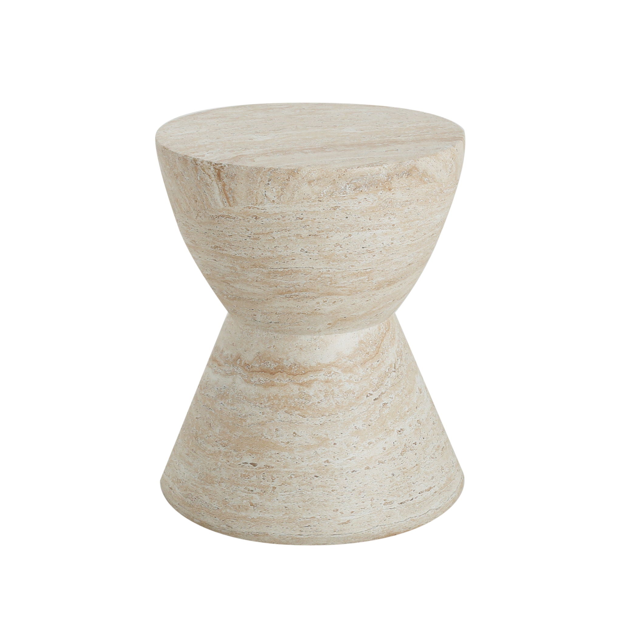 Outdoor, Lightweight Concrete Side Table