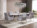 Element Metal Velvet Dining Chair