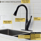 Kitchen Faucet with Pull Out Sprayer, Oil-Rubbed Bronze