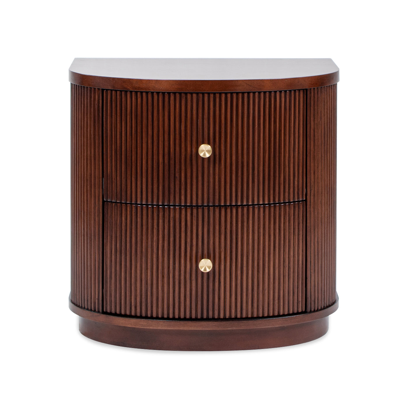 Valentine 24" 2-Drawer Storage Side Table, Dark