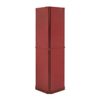 6 Shelf Corner Curio Display Cabinet with Lights and Mirrors