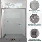 Aluminum Frame Double Sliding Shower Door