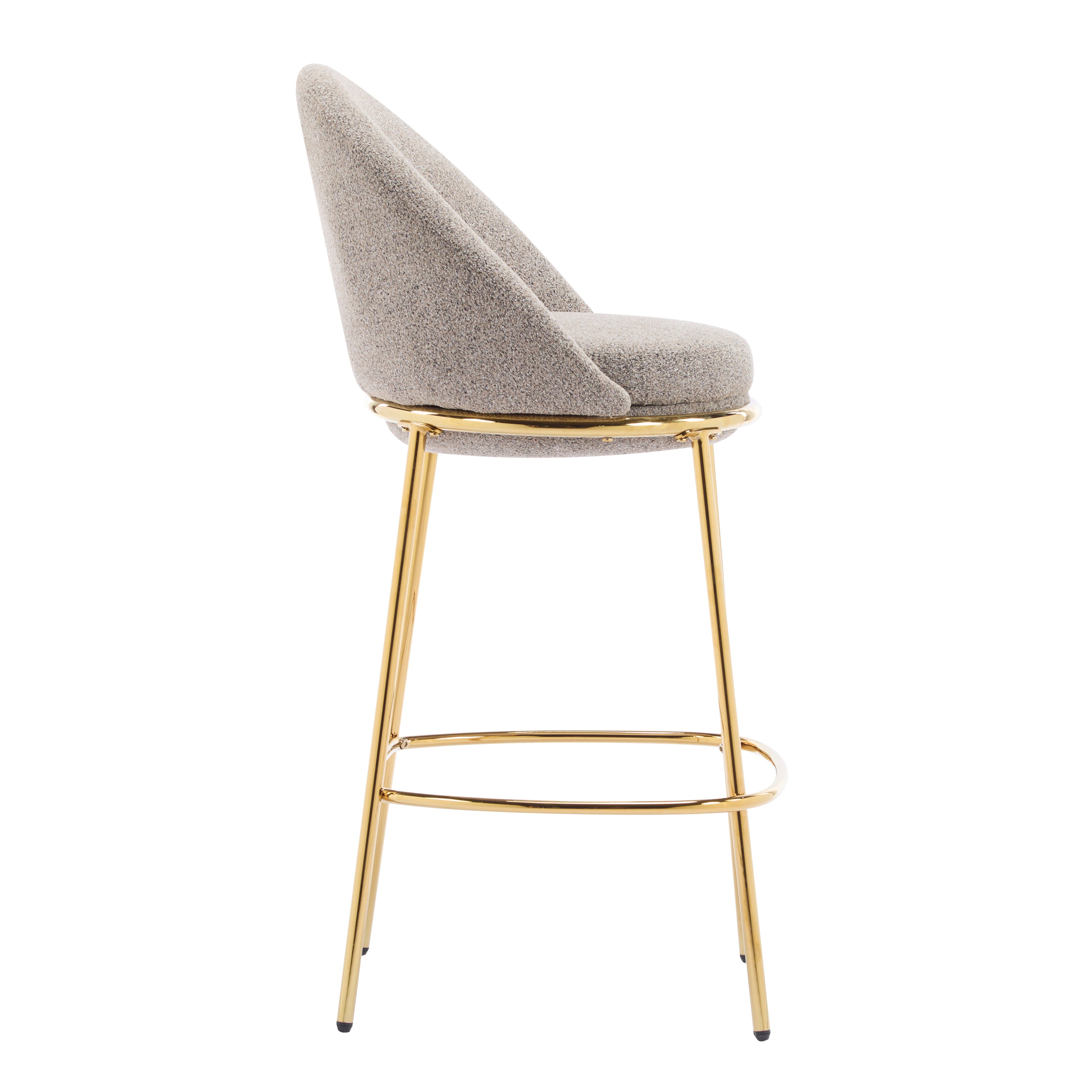 Celano Indoor Metal Upholstered Barstool