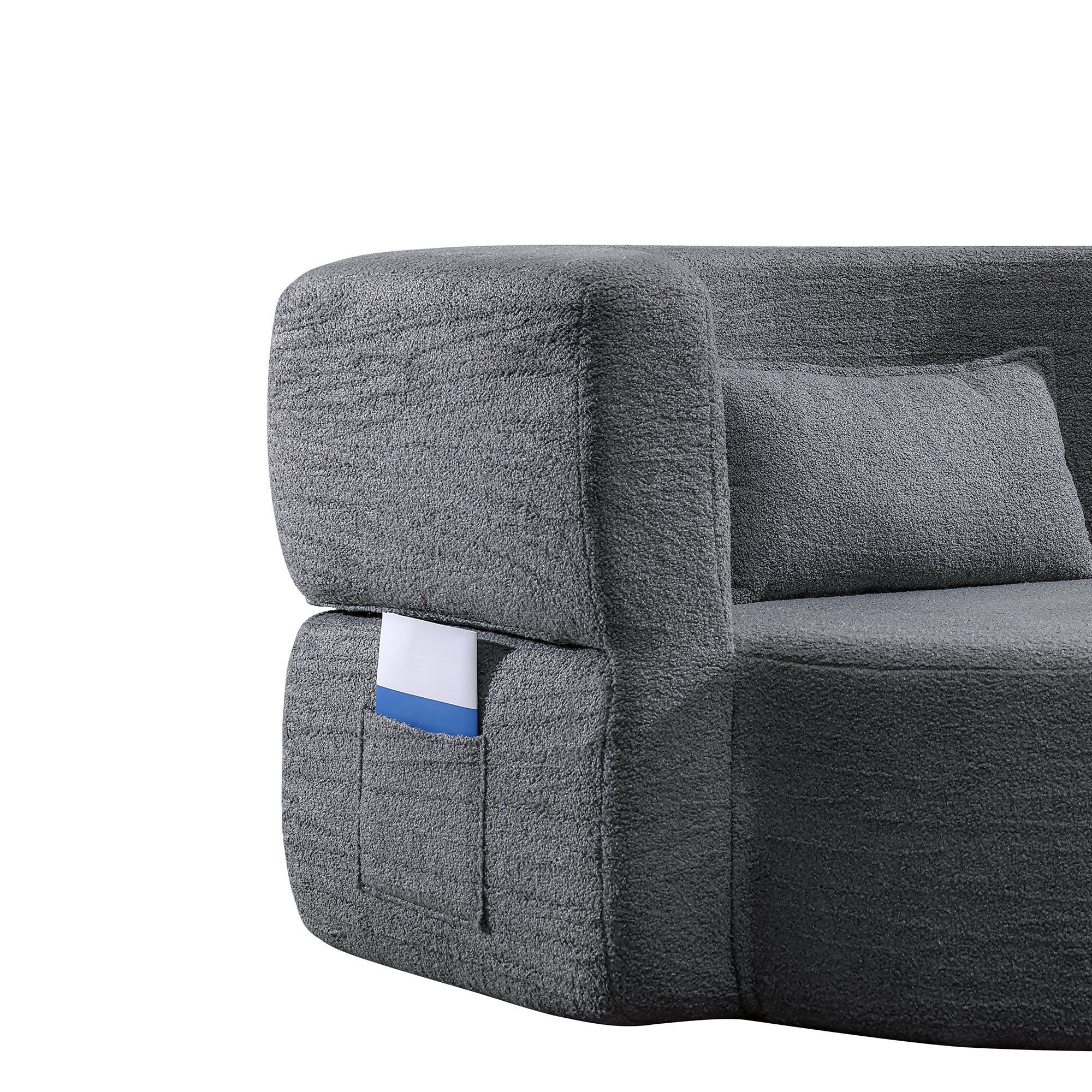 Folding Sofa Bed - Teddy Bear Fabric Sleeper
