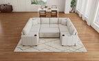 107.1" Sectional Sofa Convertible Pull-out Sofa Bed