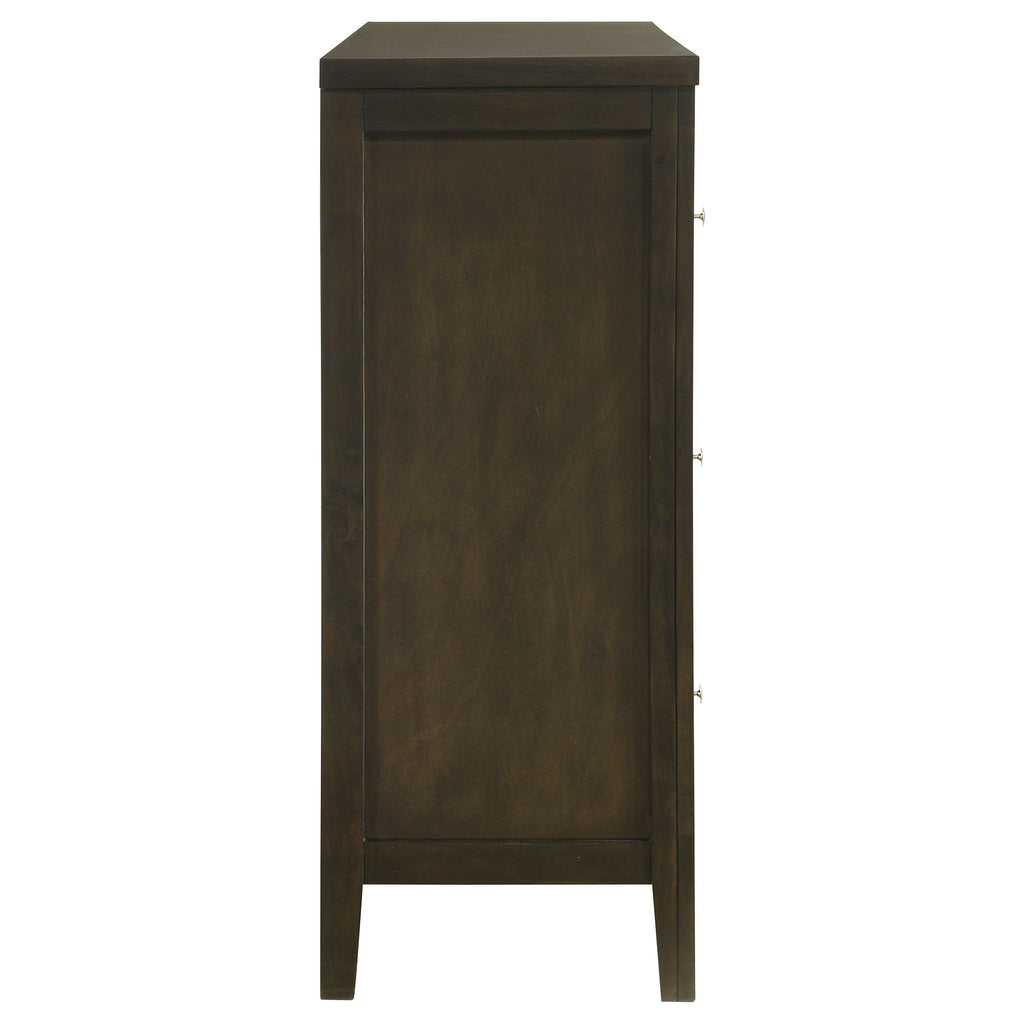 Clement Dark Cocoa 6-Drawer Dresser Cabinet
