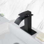 Waterfall Spout Bathroom Sink Single Handle Faucet