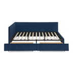 Queen Size Storage Upholstered Tufted Bed Frame