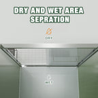 Aluminum Frame Double Sliding Shower Door