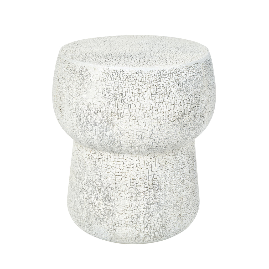 U_Style Outdoor Patio Accent Table with Crack Process