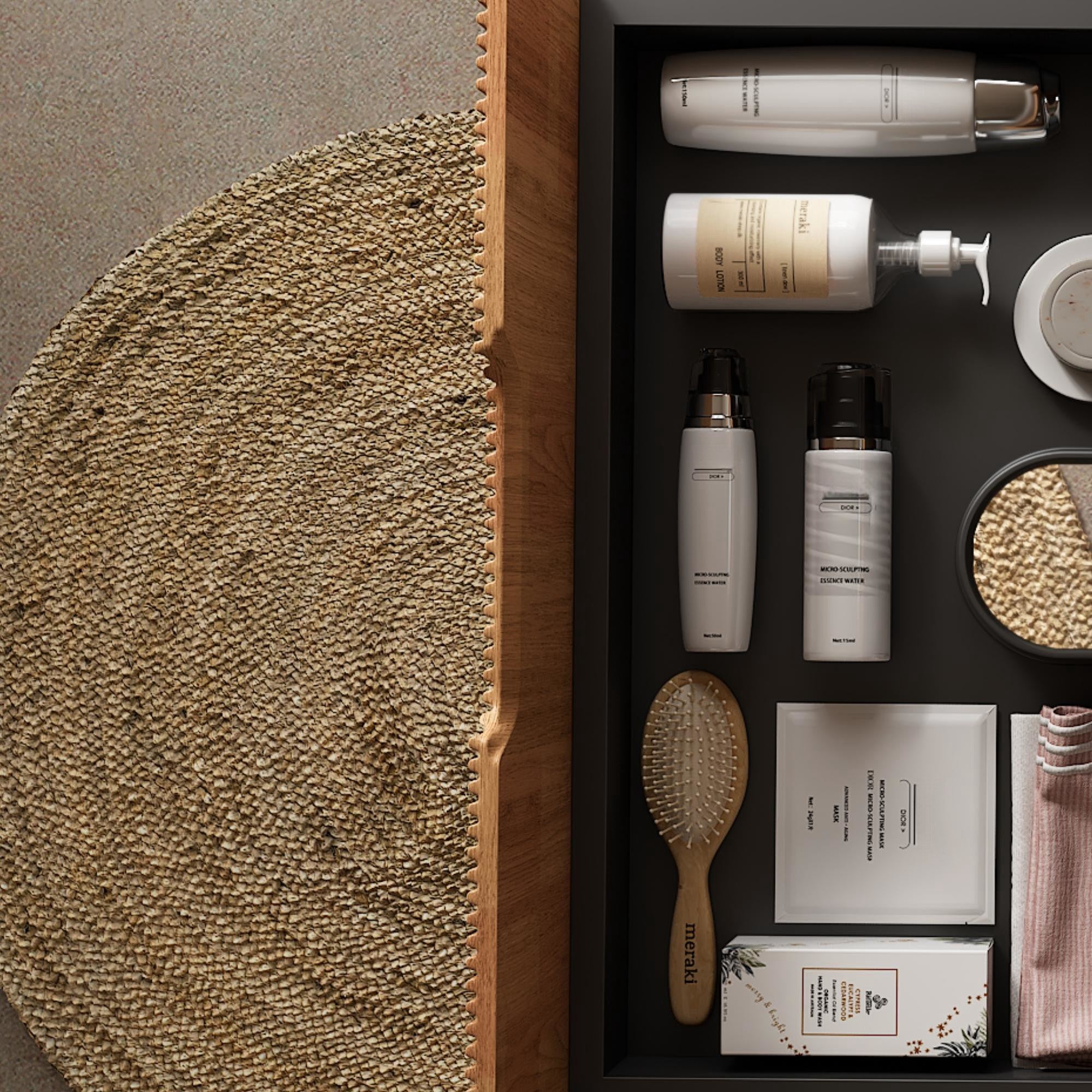 Dina 60'' Wall Mounted Cabinet with Carrara