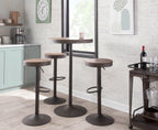 Adjustable Barstool in Antique and