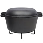 3 in 1 Pre-Seasoned Cast Iron Dutch Oven