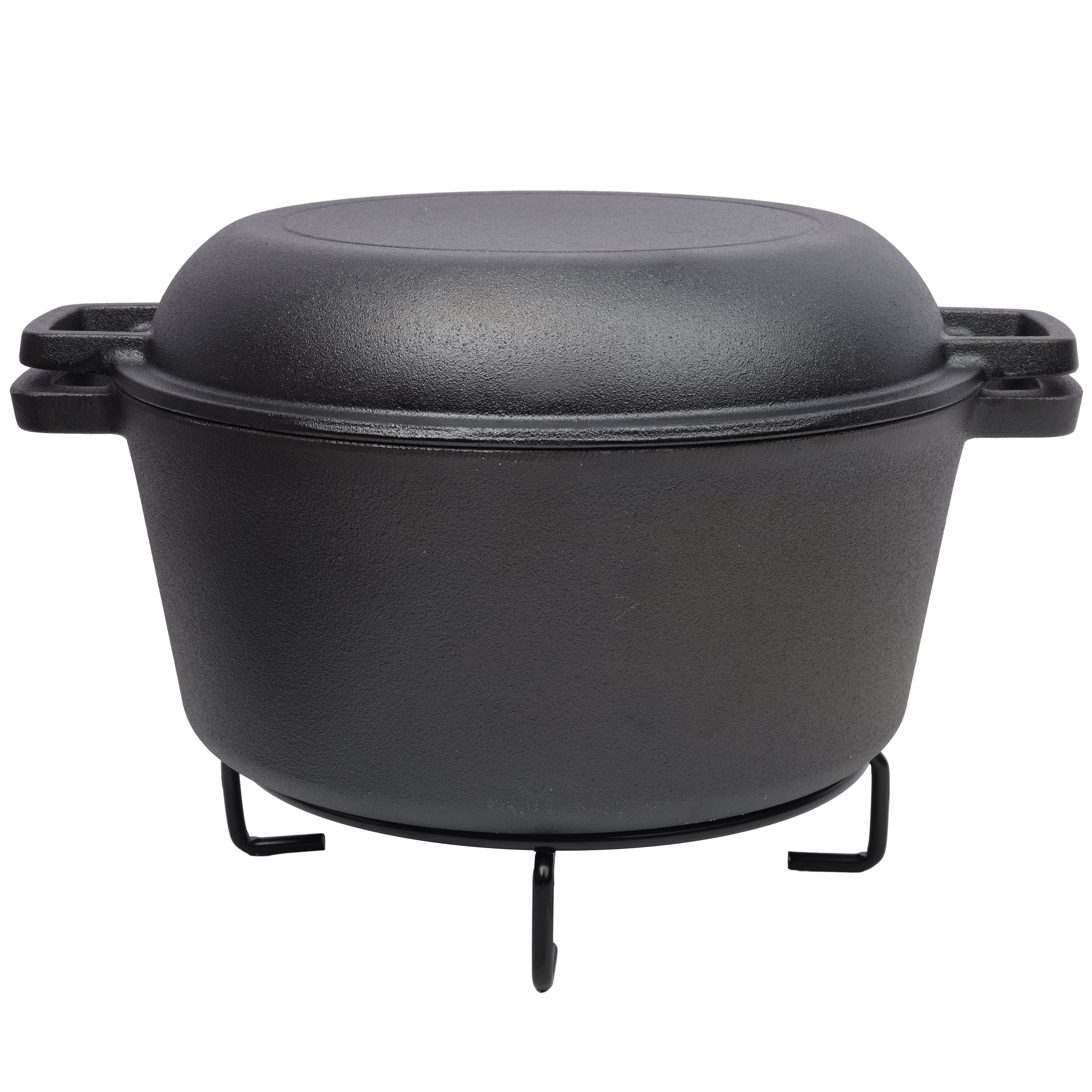 3 in 1 Pre-Seasoned Cast Iron Dutch Oven