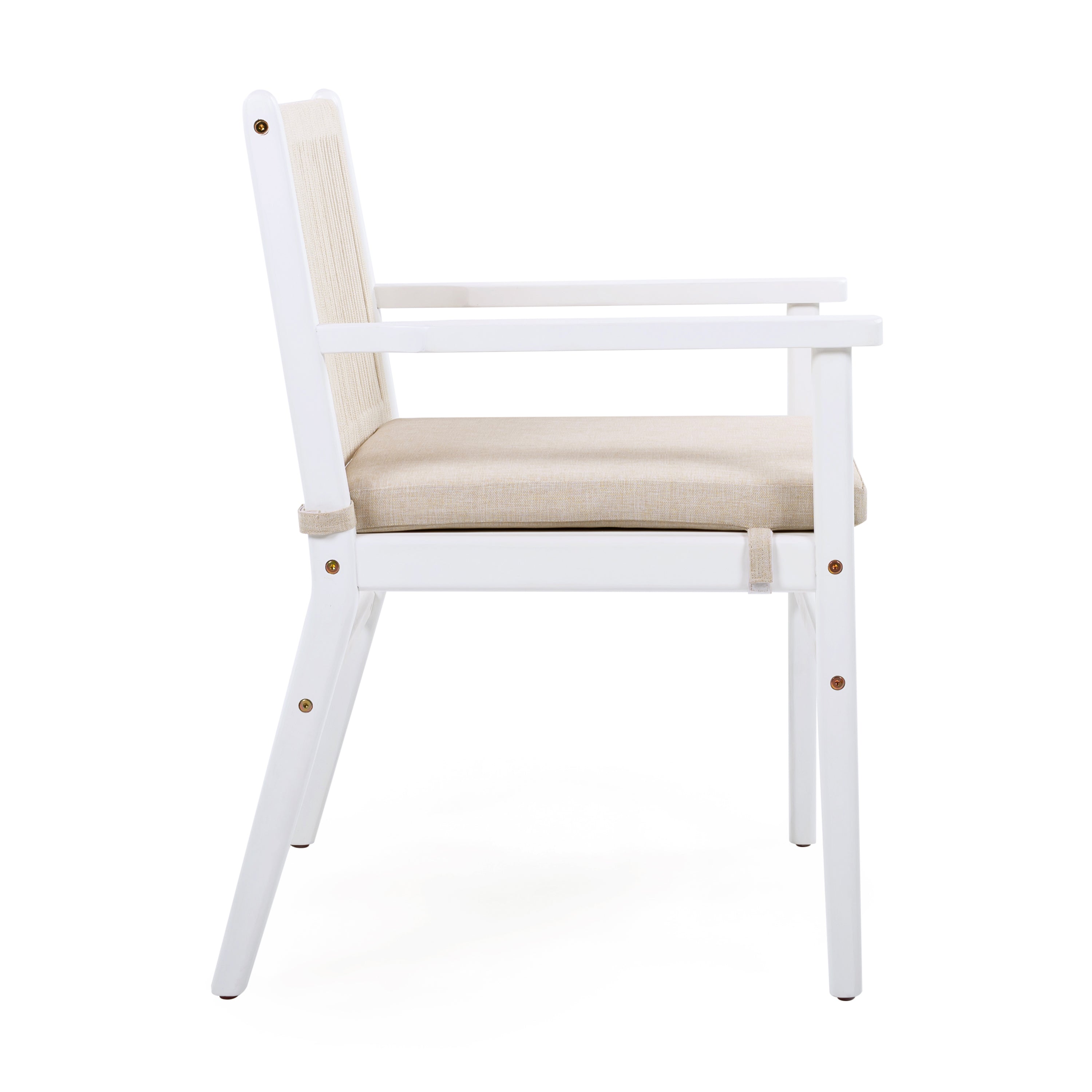 Acacia Wood Outdoor Dining Chairs Set of 2