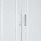 Tall Bathroom Cabinet with Laundry Basket