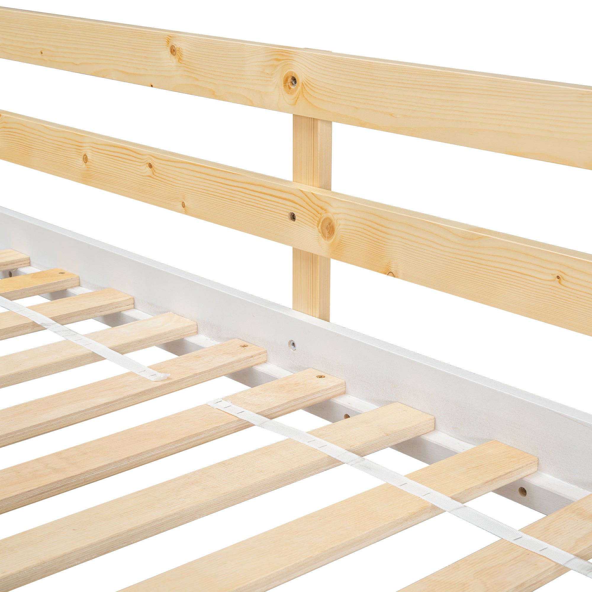 Twin Over Twin House Bunk Bed with Roof