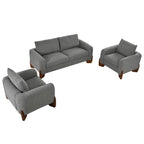 U_Style Modern 3-Piece Living Room Sofa Set