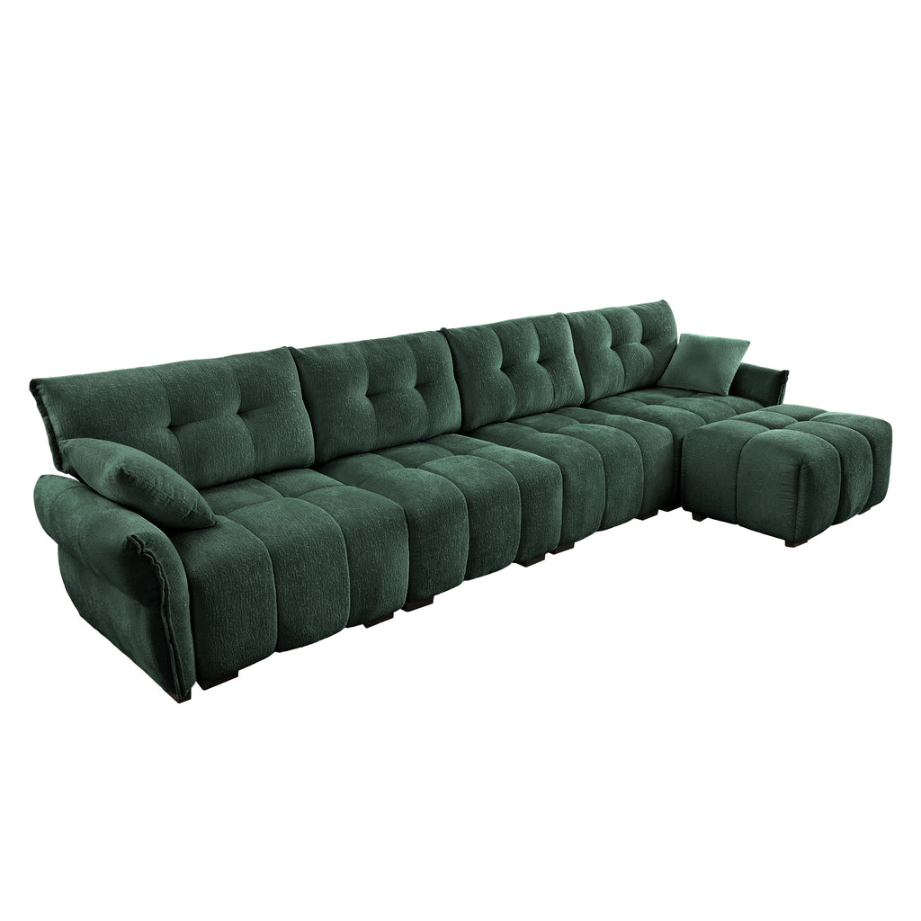 Modular 4-Seater Sofa With Ottoman