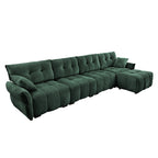 Modular 4-Seater Sofa With Ottoman