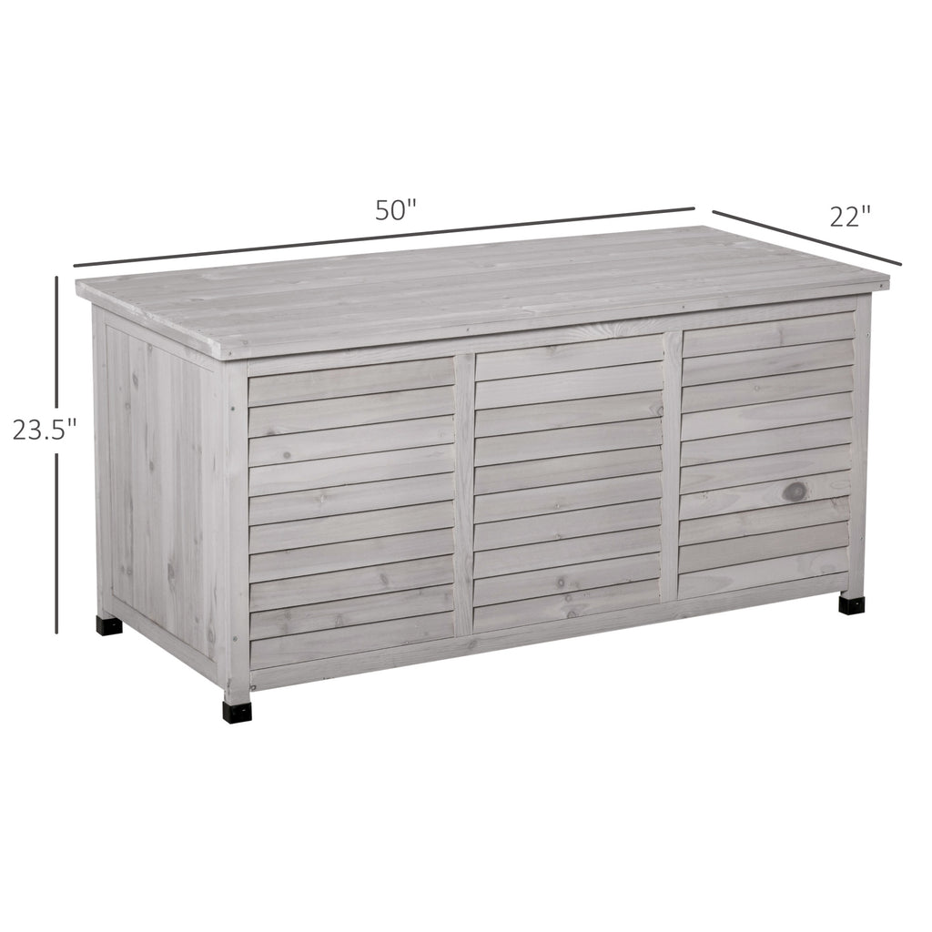 Outsunny 75 Gallon Wooden Deck Box