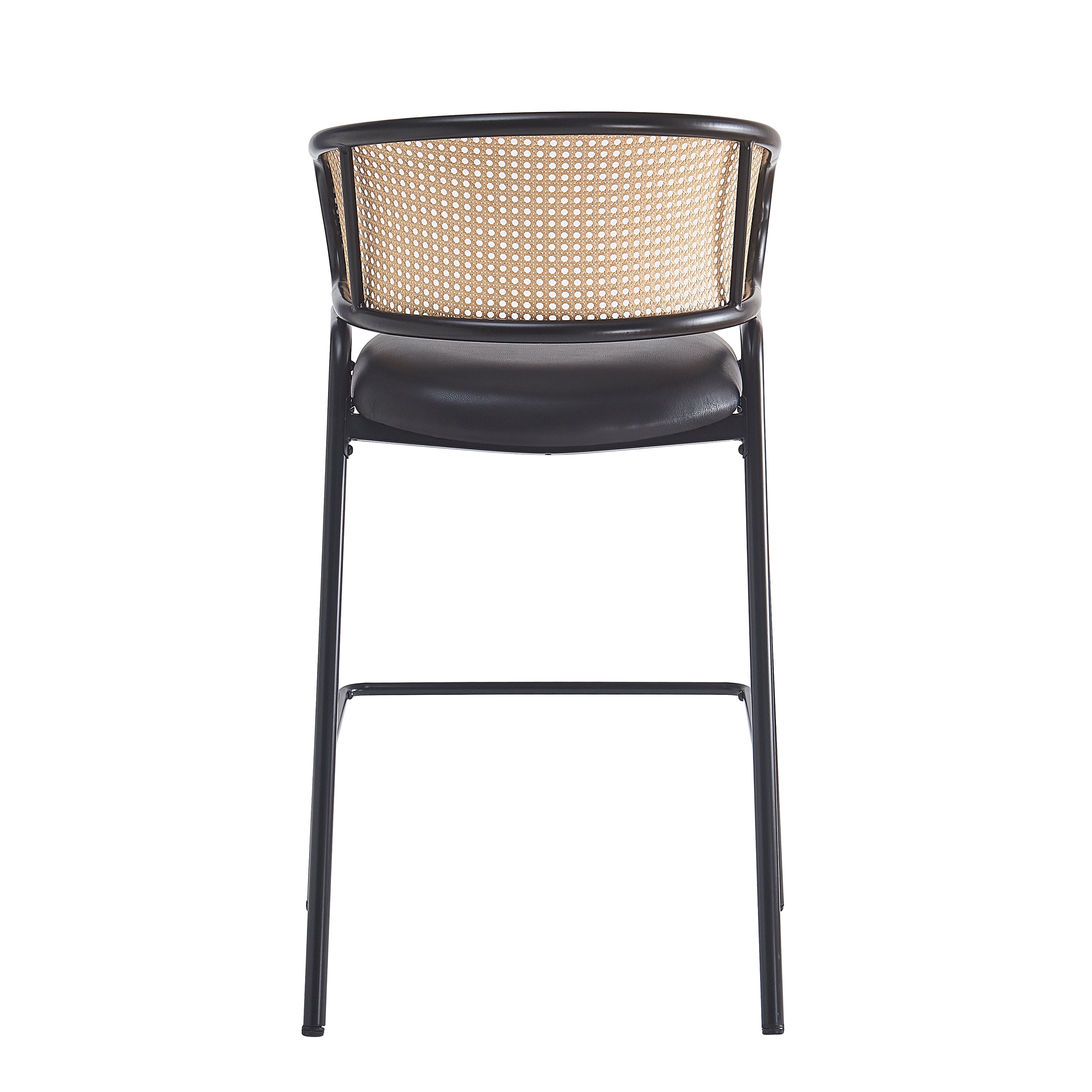 Ethan Indoor Metal Upholstered Barstool Set of 2